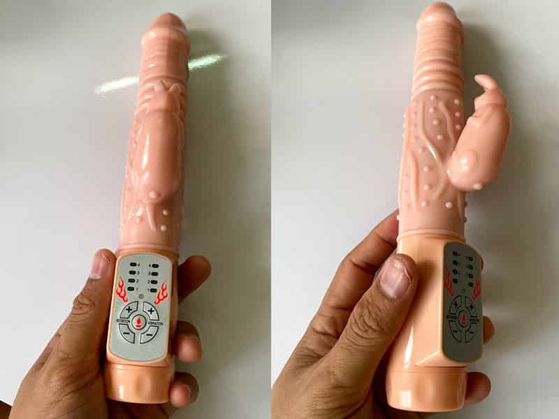 KyMoSu dương vật giả rung gai tỏa nhiệt cao cấp kích thích mạnh