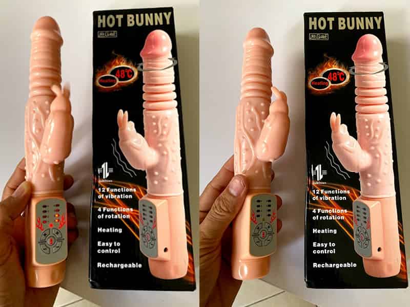 KyMoSu dương vật giả rung gai tỏa nhiệt cao cấp kích thích mạnh