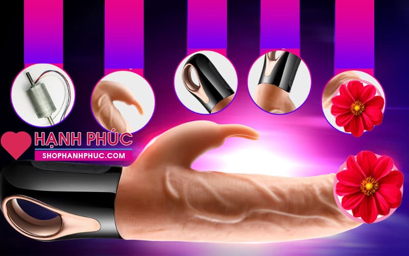 LoveWorld Cu Giả Rung Thụt Đa Năng SHP1012 Siêu Thỏa Mãn