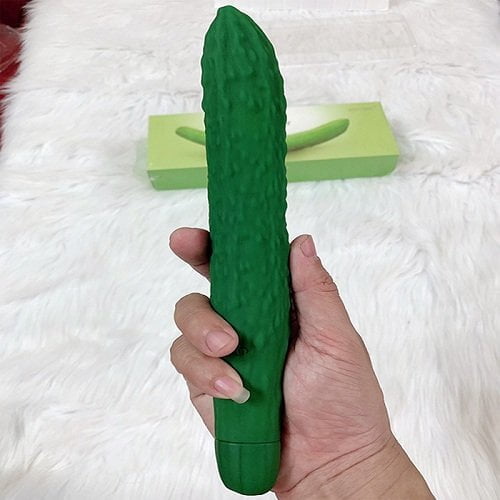 Dương Vật Giả Dưa Leo SHP918 Silicon Rung Mini Kích Thích