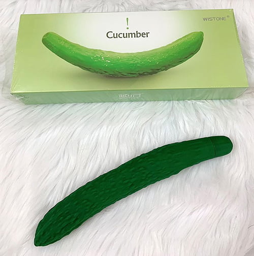 Dương Vật Giả Dưa Leo SHP918 Silicon Rung Mini Kích Thích