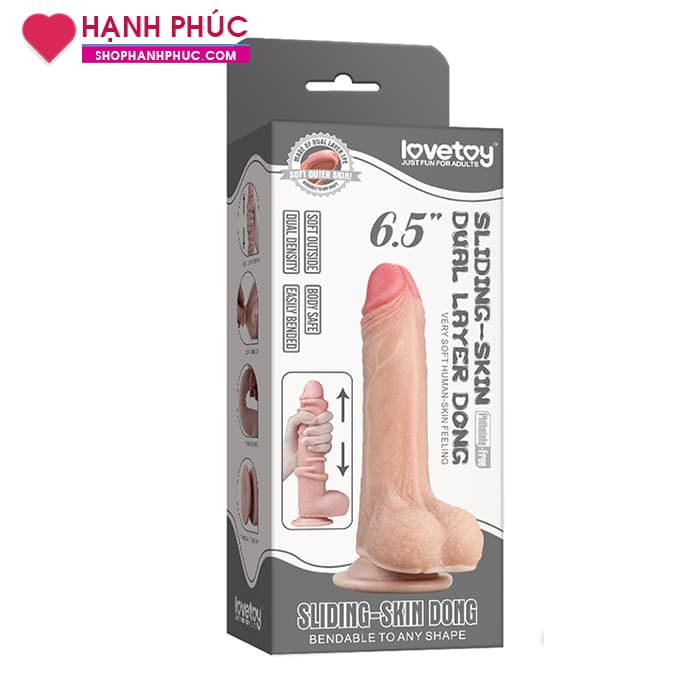 Dương Vật Giả Lovetony SHP1201 Siêu Mềm Mượt Uốn Cong Tự Nhiên