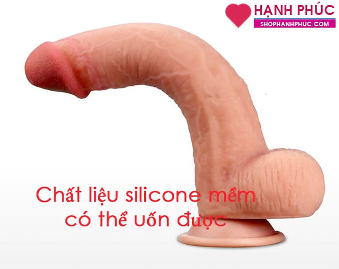 Dương Vật Giả Lovetony SHP1201 Siêu Mềm Mượt Uốn Cong Tự Nhiên