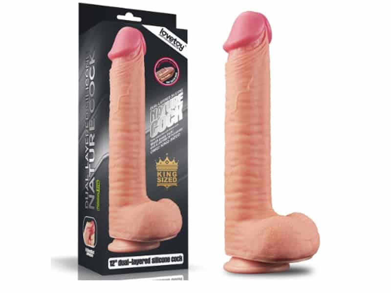 Dương Vật Giả Hít Tường SHP522 Silicone Mềm Mại Thật Tự Nhiên