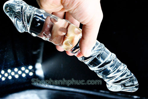 Dương vật giả 2 đầu trong suốt cho Les và nữ SHP917