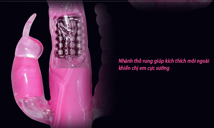 Dương Vật Giả 3 Nhánh Rung Liên Miên Đa Năng SHP603 Cao Cấp