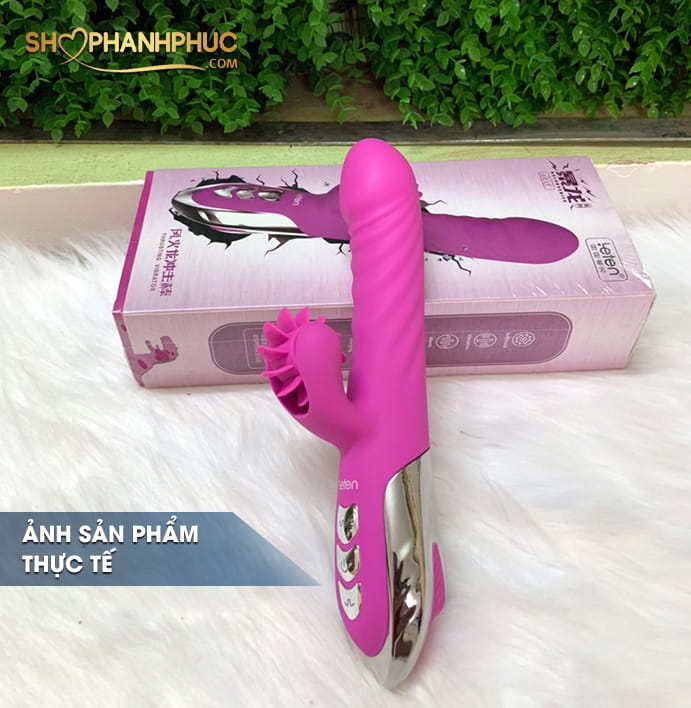 Leten Wheel Thrusting Dương Vật Giả Rung Thụt Liếm Cao Cấp
