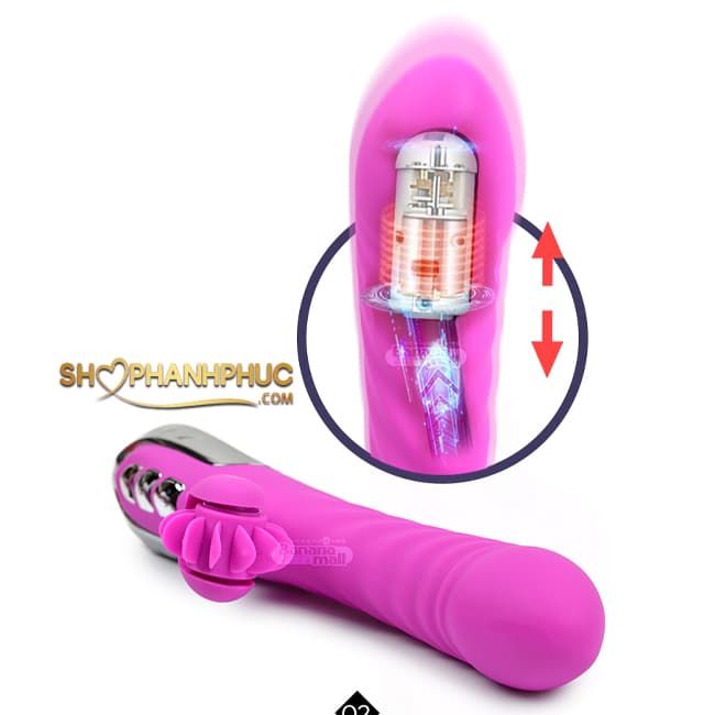 Leten Wheel Thrusting Dương Vật Giả Rung Thụt Liếm