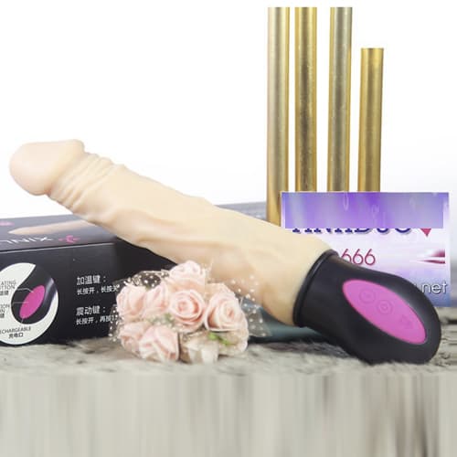 Đồ chơi người lớn âm thanh nhỏ, dương vật giả rung thụt tỏa nhiệt SHP1426