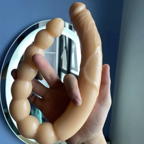 Dương vật giả silicon đôi đầu Baile khoái cảm gấp đôi