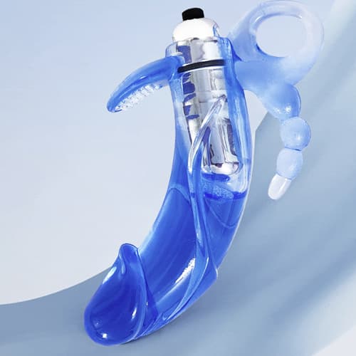 Dương vật giả mini rung kích thích kép âm đạo hậu môn Baile Nhật