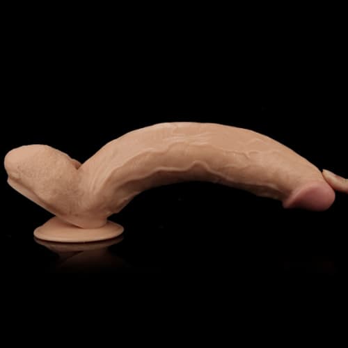 Dildo khủng gắn tường xoay linh hoạt kích thích mạnh