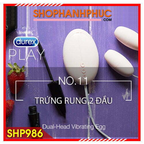 Trứng rung Durex Dual Head 2 đầu bảo hành 1 năm hàng chính hãng 