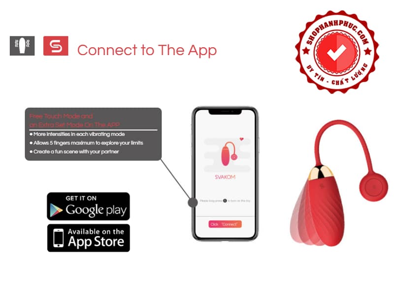 Trứng Rung Svakom Ella Cao Cấp Không Dây Siêu Hiện Đại Cho Nữ
