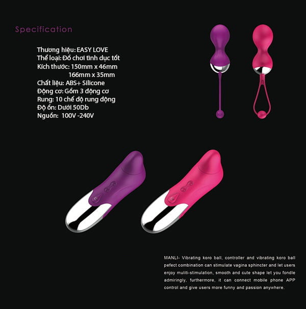 Trứng Rung Tình Yêu Easi Lovi 10 Cấp Độ Cao Cấp Chính Hãng