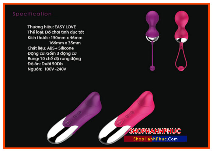 Trứng Rung Tình Yêu Easi Lovi 10 Cấp Độ Cao Cấp Chính Hãng