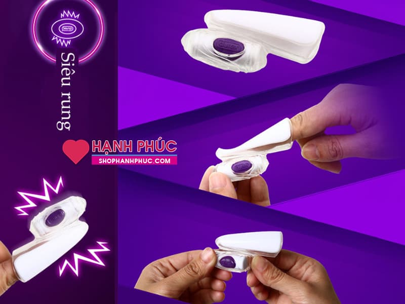 Máy rung đeo ngón tay mini Durex Play SHP1036 siêu hấp dẫn