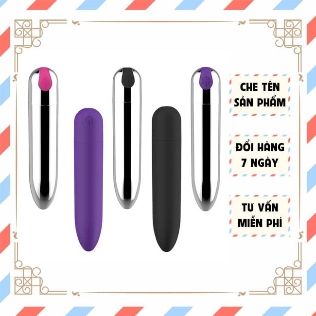 Trứng rung tình yêu không dây inox viên đạn 10 tần số sạc USB mini 