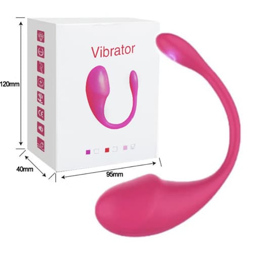 Trứng rung đầu dương vật Baile Nhật 10 cấp độ silicon y tế mềm