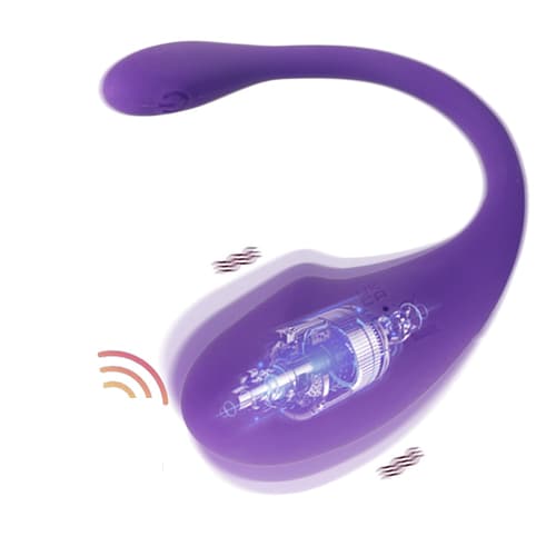 Trứng rung đầu dương vật Baile Nhật 10 cấp độ silicon y tế mềm