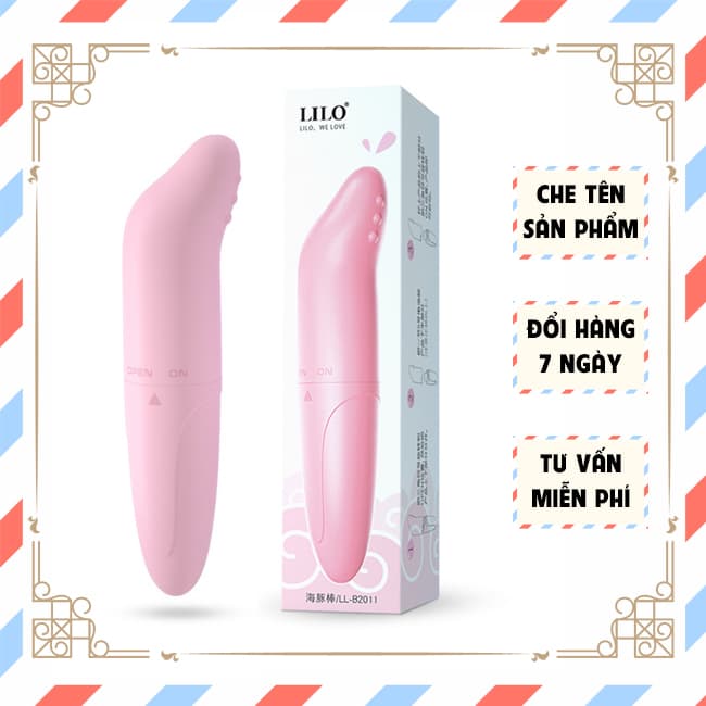 Máy rung cá heo mini gai hồng SHP1223 ABS cao cấp rung mạnh