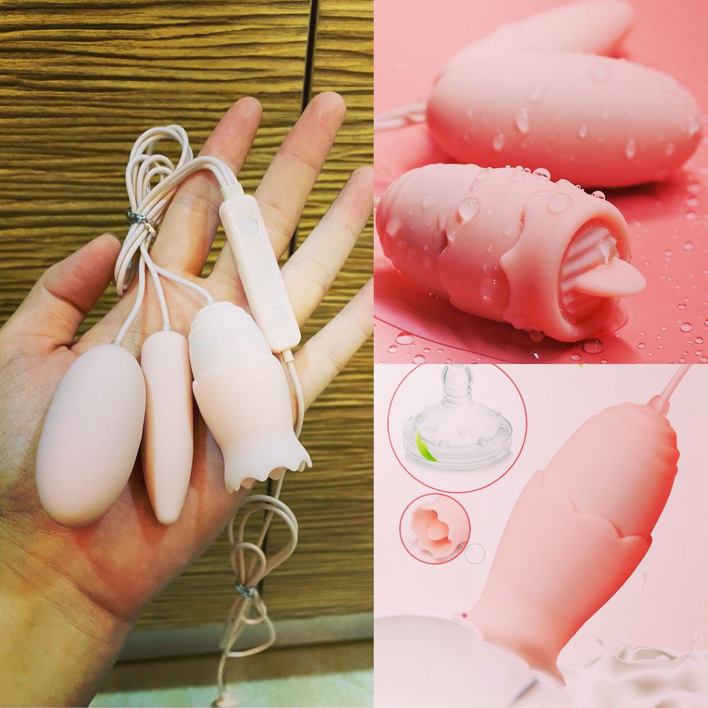 Đồ Chơi Tình Dục Akira 3 Đầu Rung 2 Trứng 1 Lưỡi Kích Thích