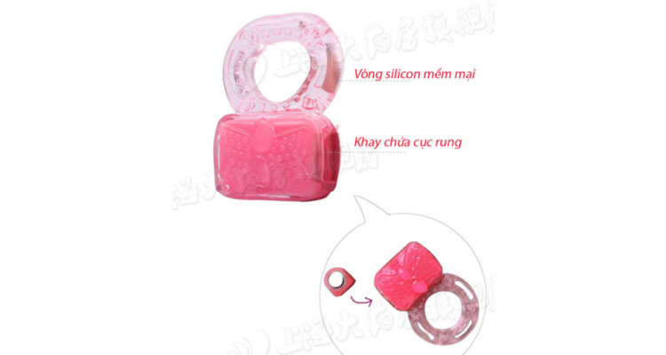 Nhẫn rung silicon Banana VD06 tăng khoái cảm hưng phấn dễ dùng