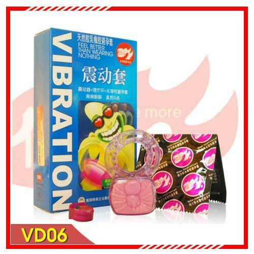 Nhẫn Rung Tình Yêu Silicon Banana VD06 Bảo Hành Chính Hãng 