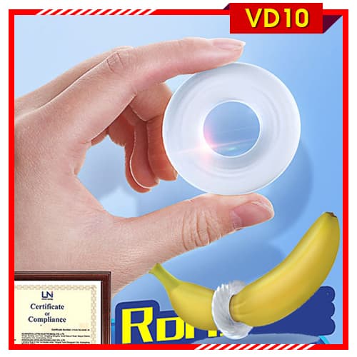 Đeo dương vật silicon trong suốt CockTen VD10 tăng cảm xúc 