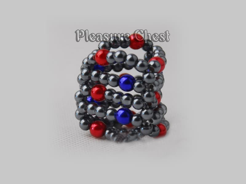 Bi-Clolor VD12 Vòng Xoắn Bi Đeo Dương Vật Nhiều Lớp Tăng Khoái Cảm