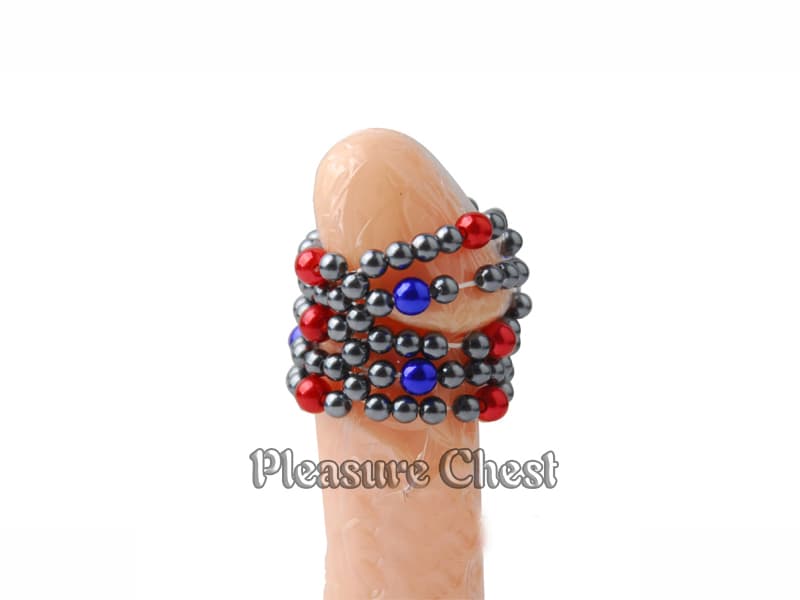 Bi-Clolor VD12 Vòng Xoắn Bi Đeo Dương Vật Nhiều Lớp Tăng Khoái Cảm