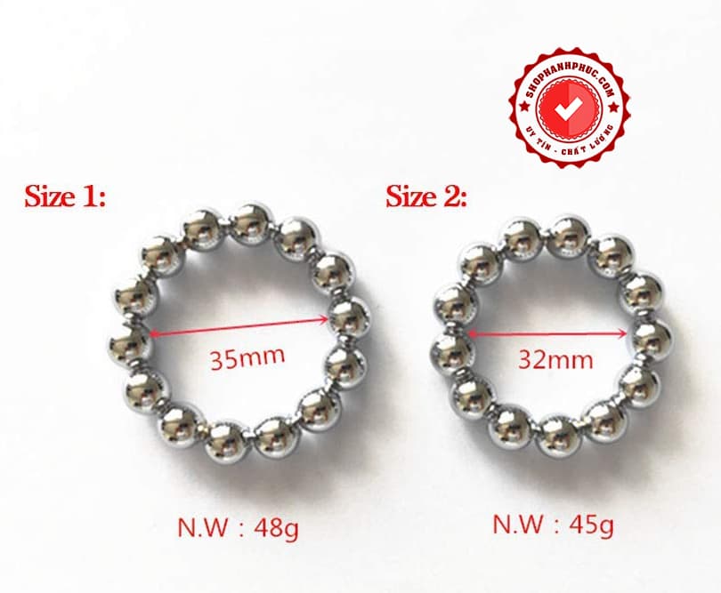 Vòng Dương Vật Thông Minh 13 Khớp Inox Cao Cấp Cho Nam SHP1097