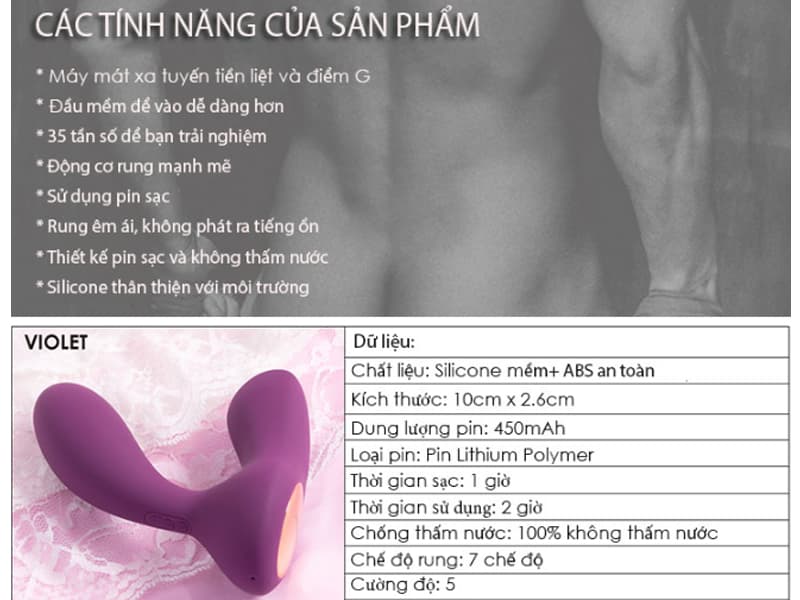 Đồ chơi hậu môn Svakom Vicky kích thích điểm G