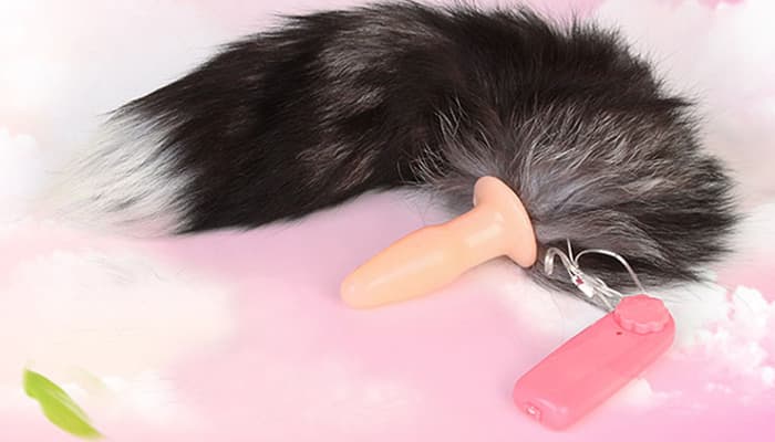 Plug đuôi sói silicon đồ chơi SM tăng hưng phấn hậu môn an toàn SHP1010