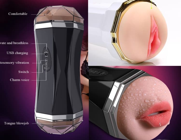 Âm đạo giả 2 đầu SHP1353 bú mút liếm chân thực, siêu kích thích
