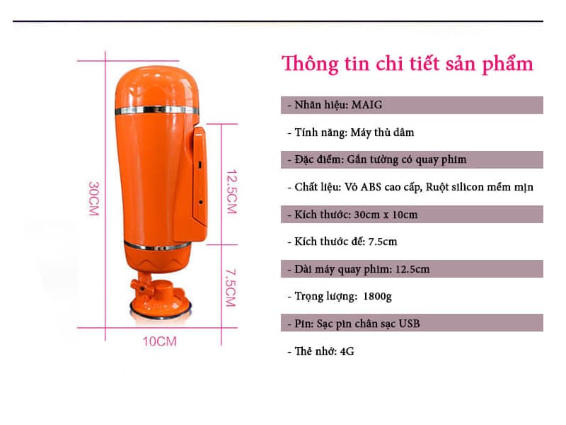 Máy Thủ Dâm FunZone SHP1050 LCD Có Đế Xoay 160 Độ Siêu Bền