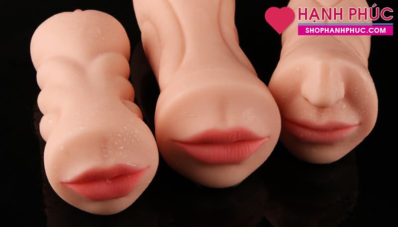 JIUAI Oral 3D âm đạo giả 2 đầu thiết kế độc đáo SHP1011