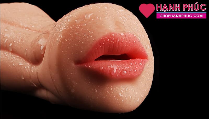 JIUAI Oral 3D âm đạo giả 2 đầu thiết kế độc đáo SHP1011