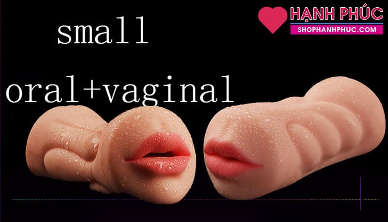 JIUAI Oral 3D âm đạo giả 2 đầu thiết kế độc đáo SHP1011