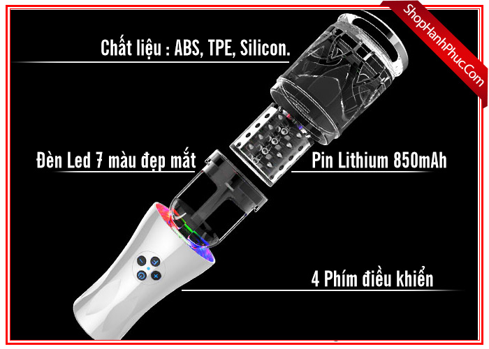 Âm đạo giả Youcups tự động AD486 cao cấp siêu thực giá tốt