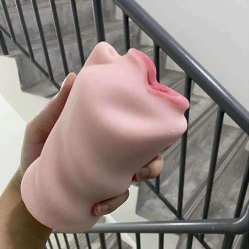 Miệng giả silicon có lưỡi Oral Sex JB Nhật mềm mịn đàn hồi thật phê