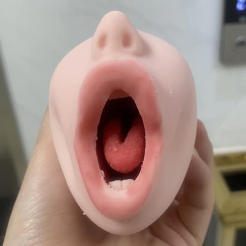 Miệng giả silicon có lưỡi Oral Sex JB Nhật mềm mịn đàn hồi thật phê