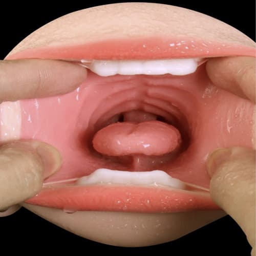 Miệng giả silicon có lưỡi Oral Sex JB Nhật mềm mịn đàn hồi thật phê