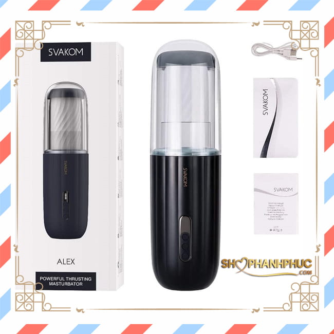 Máy thủ dâm tự động Svakom Alex Neo 2 7 chế độ rung pin sạc 