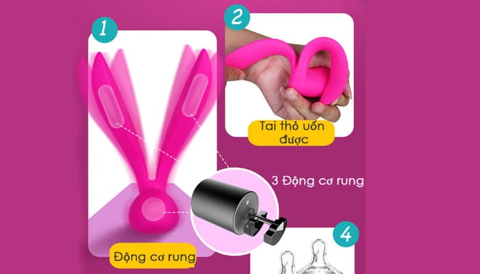 Rabbit Mini SHP1009 Dụng Cụ Massage Người Lớn Độc Đáo Giá Tốt