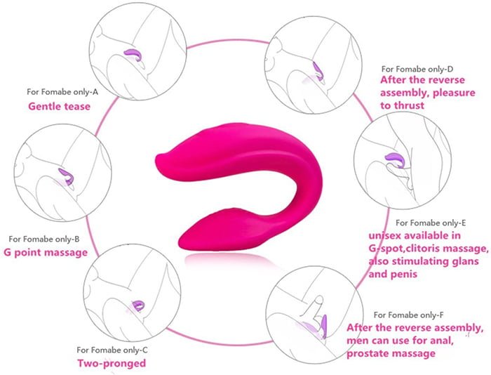 Máy Rung 2 Đầu WoYes SHP871 Hồng Công Nghệ Nhật Bản Kích Thích Tối Đa