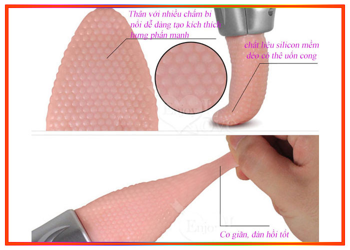Lưỡi rung lắc kích thích âm vật Nhật Bản nhiều cấp độ rung