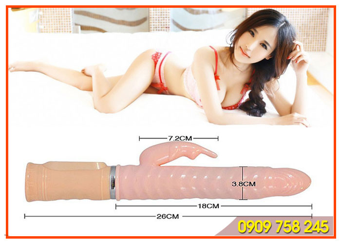 Dương vật giả tỏa nhiệt Heat Naughty Bunny tai thỏ