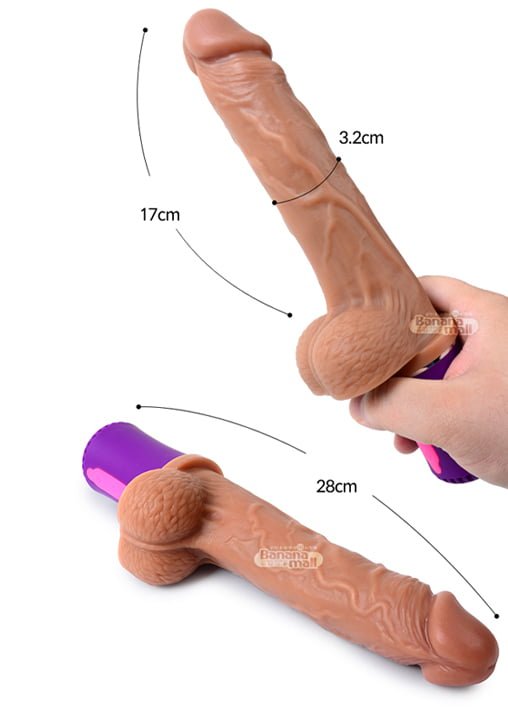 Dương vật giả SHP233 rung thụt mạnh mẽ silicone cao cấp dễ sử dụng