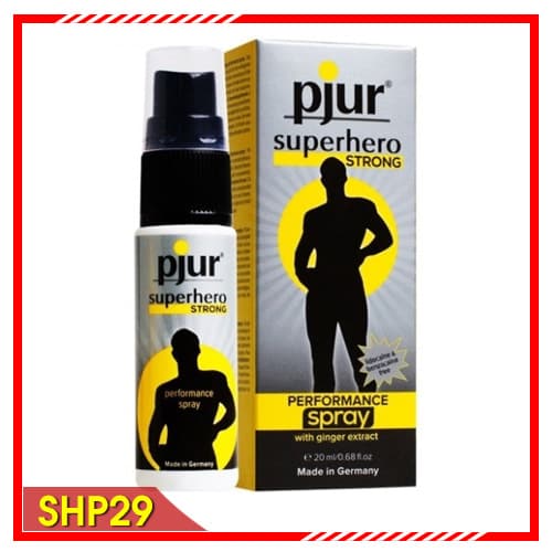 Thuốc Xịt Pjur Super Hero Giúp Quan Hệ Lâu Ra, Tăng Thời Gian Bền Bỉ 